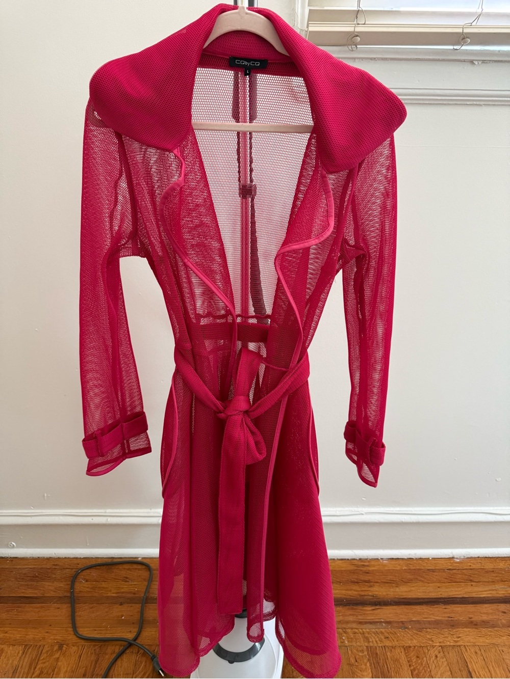 Sheer Mesh Wrap - Pink